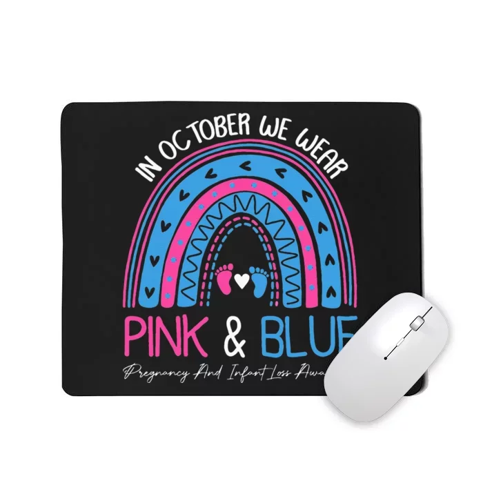 I Wear Blue And Pink Pregnancy Angel Infant Loss Awareness Mousepad