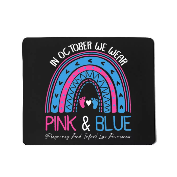 I Wear Blue And Pink Pregnancy Angel Infant Loss Awareness Mousepad