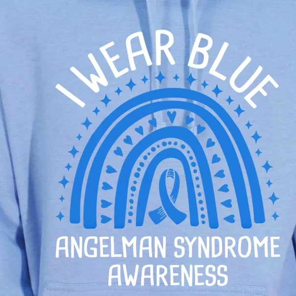 I Wear Blue Angel Syndrome Awareness Great Gift Unisex Surf Hoodie