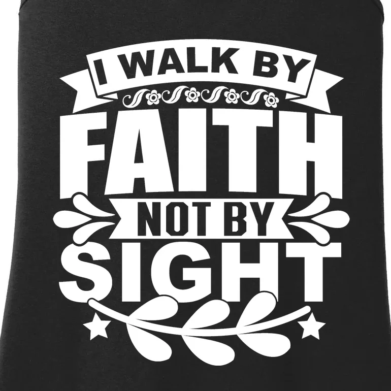 I Walk By Faith T Ladies Essential Tank