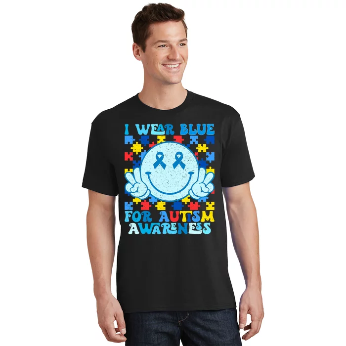 I Wear Blue For Autism Awareness Month T-Shirt