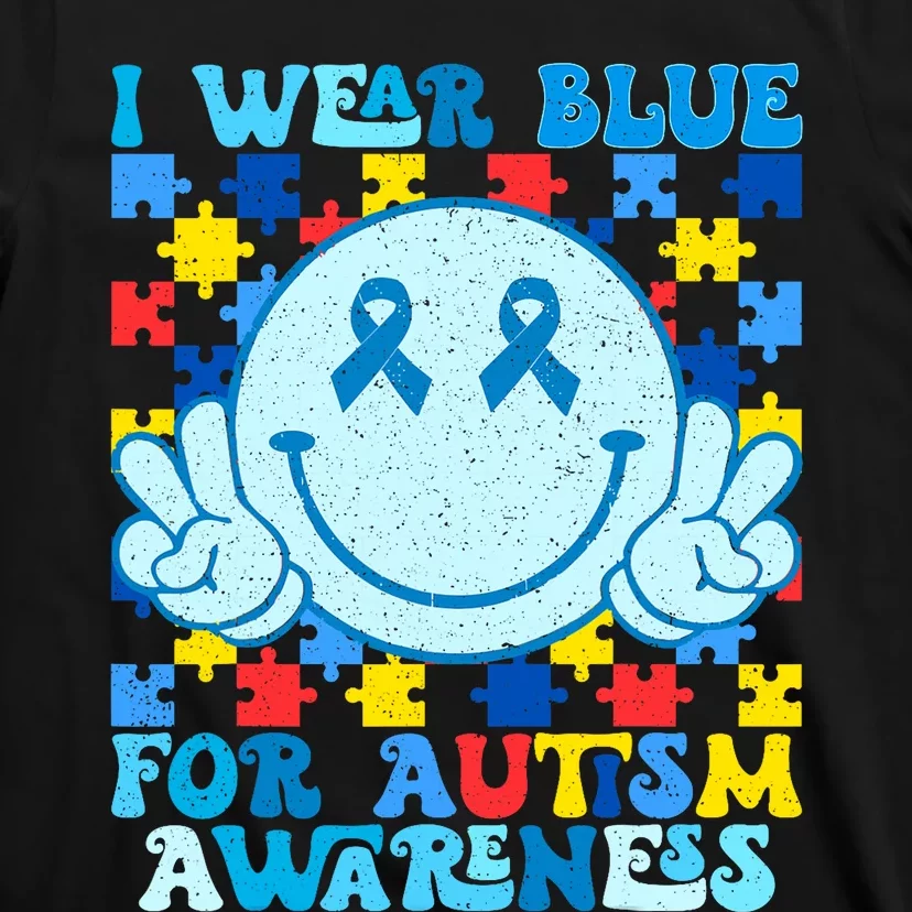 I Wear Blue For Autism Awareness Month T-Shirt