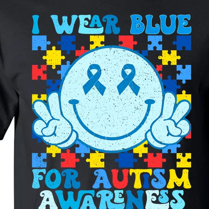 I Wear Blue For Autism Awareness Month Tall T-Shirt