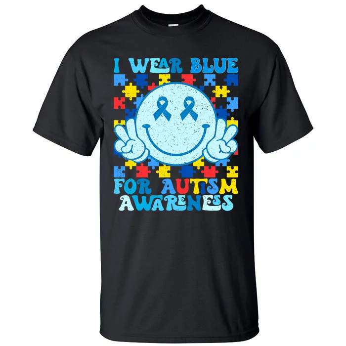 I Wear Blue For Autism Awareness Month Tall T-Shirt