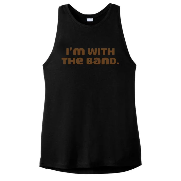 Im With Band Music Ladies Tri-Blend Wicking Tank