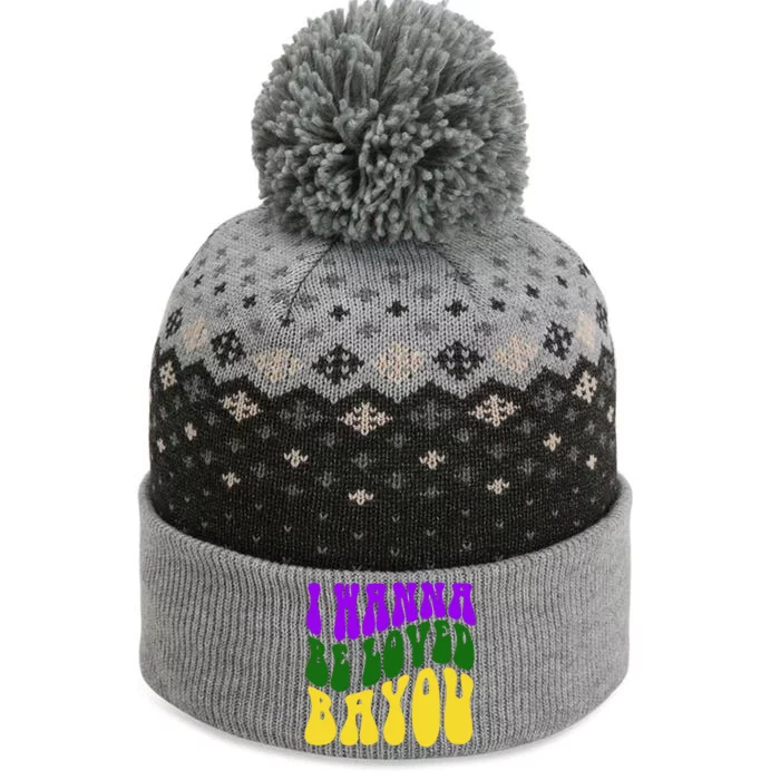 I Wanna Be Loved Bayou Mardi Gras The Baniff Cuffed Pom Beanie