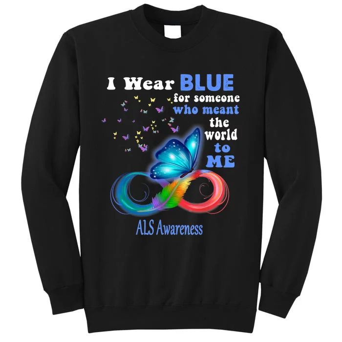 I Wear Blue ALS Awareness Tall Sweatshirt