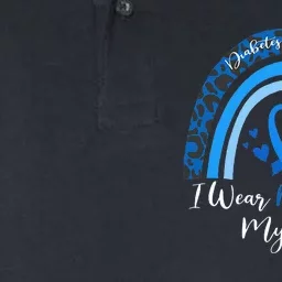 I Wear Blue For My Son Diabetes Awareness Month Gifts Softstyle Adult Sport Polo