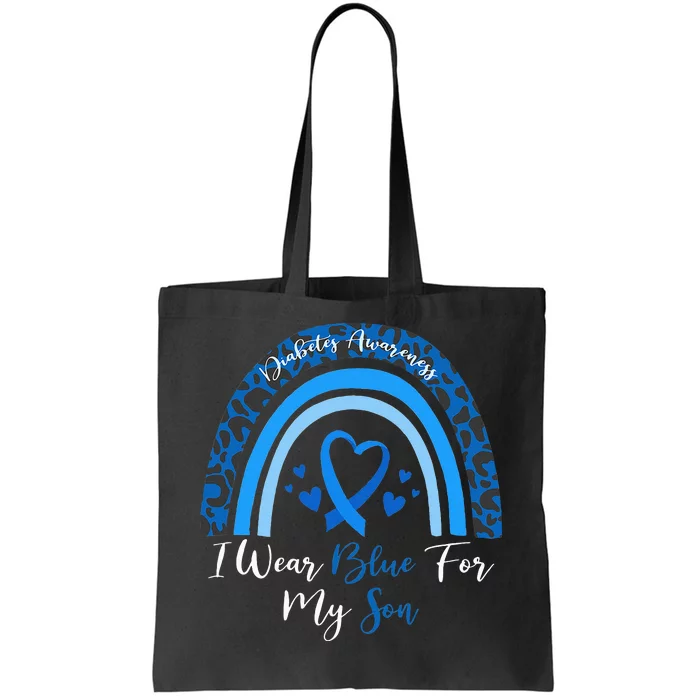 I Wear Blue For My Son Diabetes Awareness Month Gifts Tote Bag