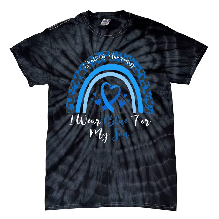 I Wear Blue For My Son Diabetes Awareness Month Gifts Tie-Dye T-Shirt