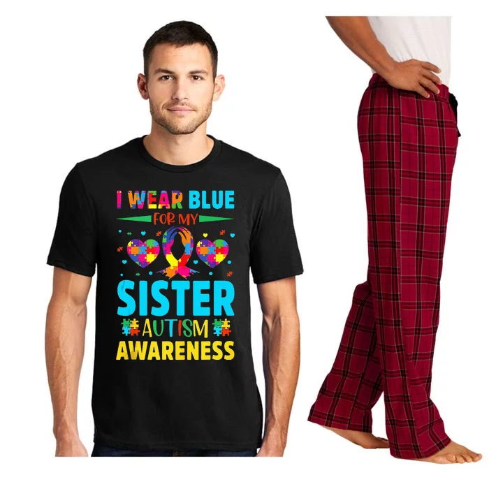 I Wear Blue For My Sister Autism Awareness Pajama Set