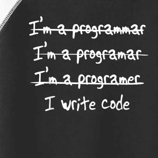 I Write Code Toddler Fine Jersey T-Shirt