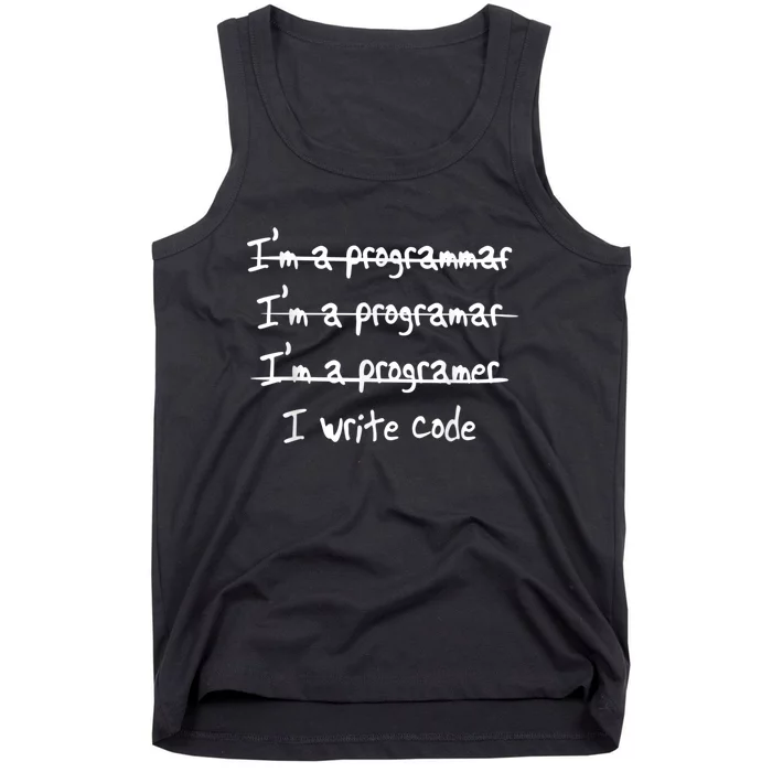 I Write Code Tank Top