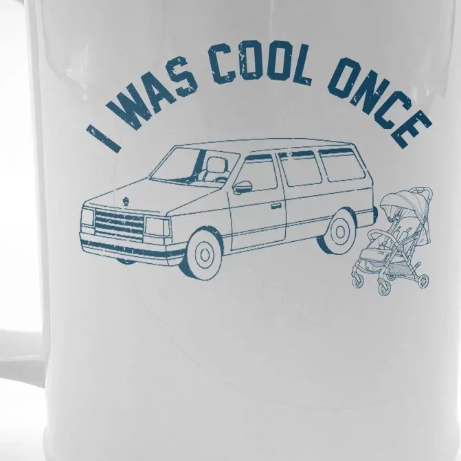 I Was Cool Once Retro Vintage Car Van Front & Back Beer Stein