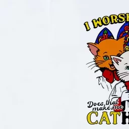 I Worship Cats Does That Make Me Catholic Softstyle Adult Sport Polo