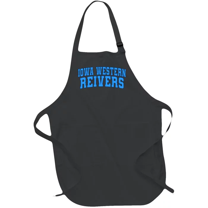 Iowa Western Community College Reivers 01 Full-Length Apron With Pocket