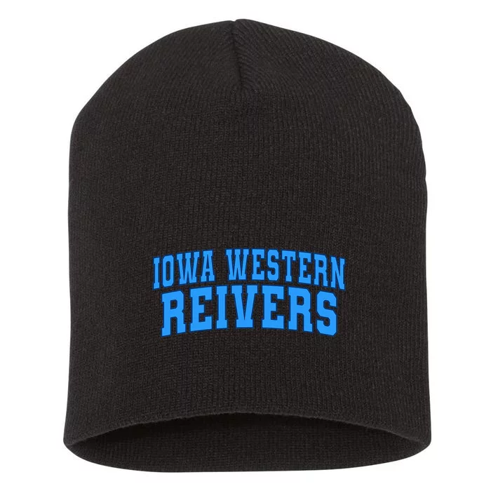 Iowa Western Community College Reivers 01 Short Acrylic Beanie