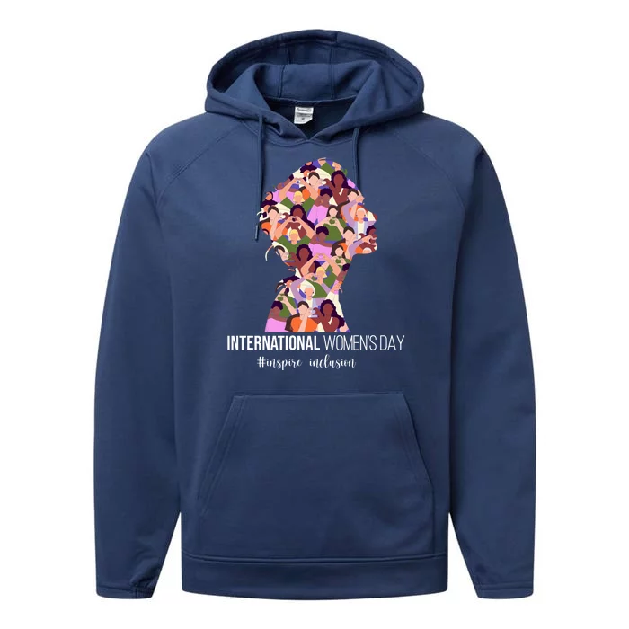 International Womens Day Inspire Inclusion Performance Fleece Hoodie