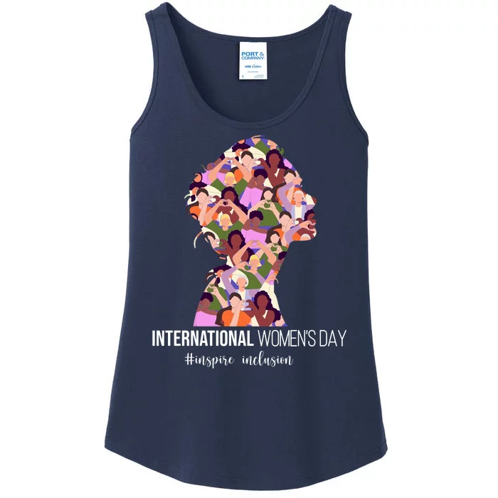 International Womens Day Inspire Inclusion Ladies Essential Tank