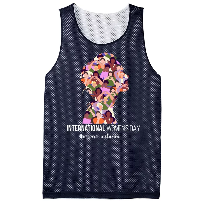 International Womens Day Inspire Inclusion Mesh Reversible Basketball Jersey Tank