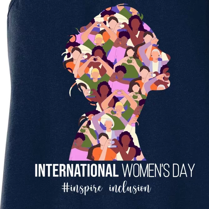 International Womens Day Inspire Inclusion Women's Racerback Tank