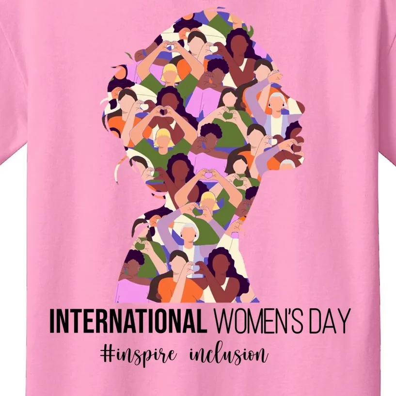 International Womens Day Inspire Inclusion Kids T-Shirt