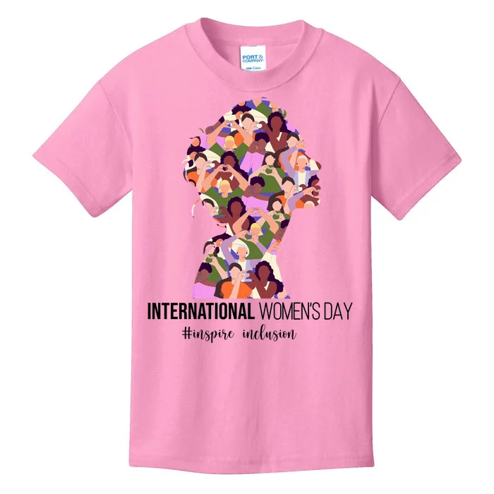 International Womens Day Inspire Inclusion Kids T-Shirt