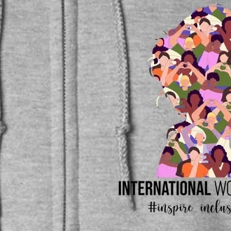 International Womens Day Inspire Inclusion Full Zip Hoodie