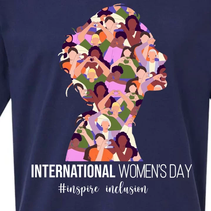 International Womens Day Inspire Inclusion Sueded Cloud Jersey T-Shirt