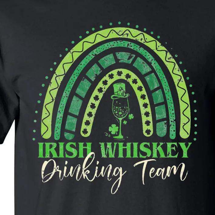 Irish Whiskey Drinking Team Four Leaf Clover Tall T-Shirt