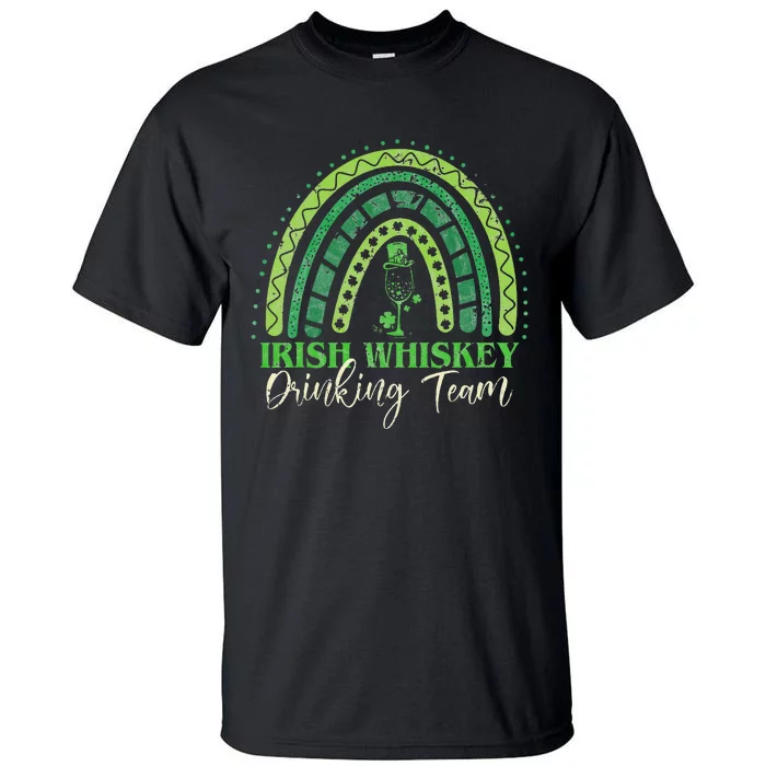 Irish Whiskey Drinking Team Four Leaf Clover Tall T-Shirt