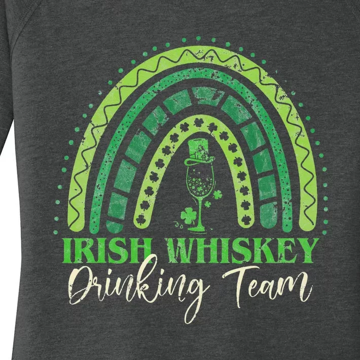 Irish Whiskey Drinking Team Four Leaf Clover Women's Perfect Tri Tunic Long Sleeve Shirt