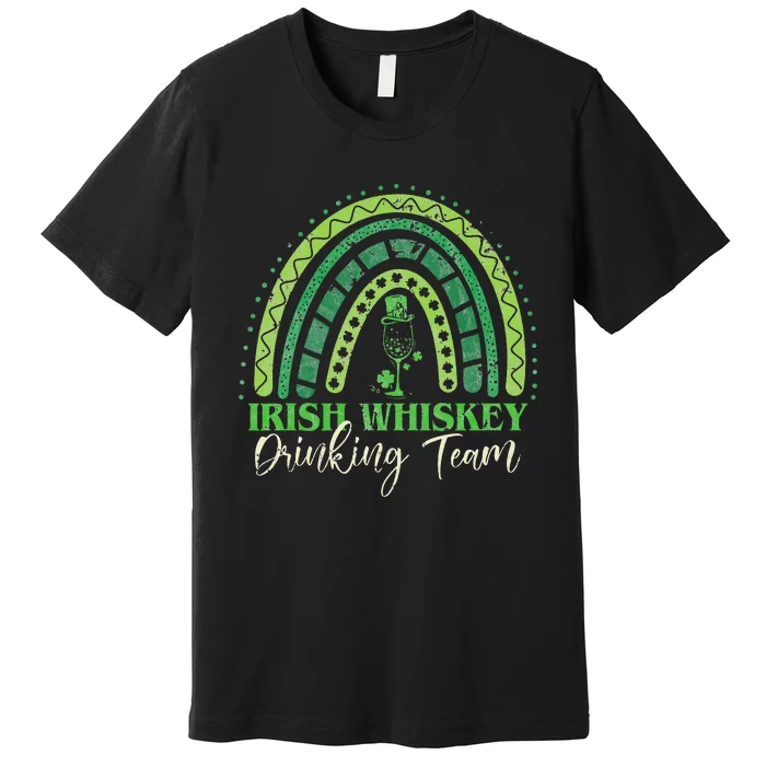 Irish Whiskey Drinking Team Four Leaf Clover Premium T-Shirt