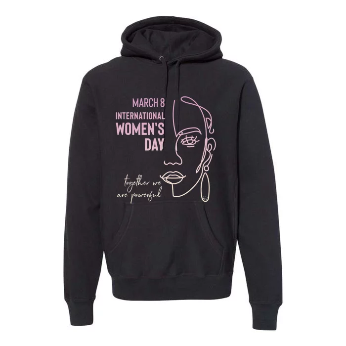 International Women's Day, March 8, Black Pride Feminist Premium Hoodie