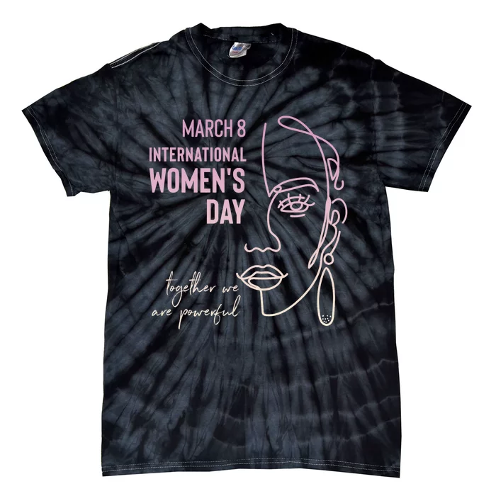 International Women's Day, March 8, Black Pride Feminist Tie-Dye T-Shirt