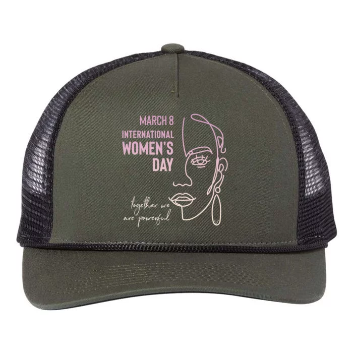 International Women's Day, March 8, Black Pride Feminist Retro Rope Trucker Hat Cap