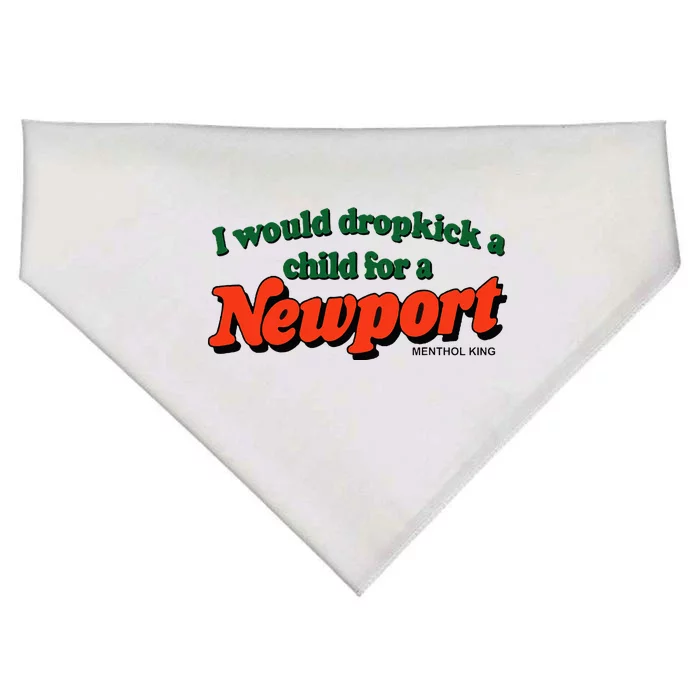 I Would Dropkick A Child For A Newport Menthol King USA-Made Doggie Bandana