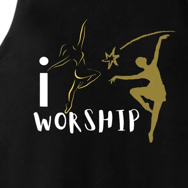 I worship dance ministry Ladies Tri-Blend Wicking Tank