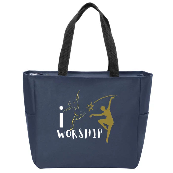 I worship dance ministry Zip Tote Bag