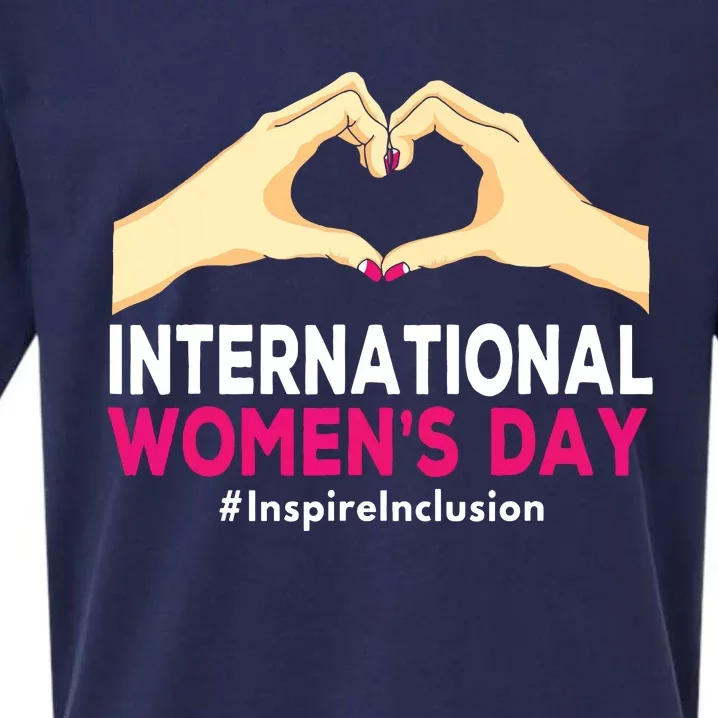 International Women Day 2024 8 March Iwd Inspire Inclusion Sueded Cloud Jersey T-Shirt