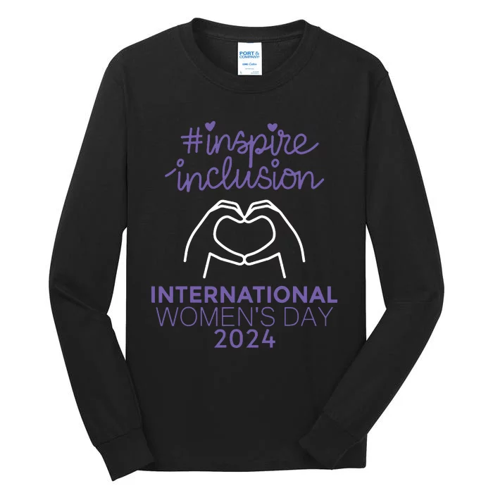 International Women Day 2024 8 March Iwd Inspire Inclusion Tall Long Sleeve T-Shirt