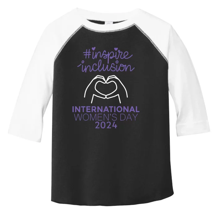 International Women Day 2024 8 March Iwd Inspire Inclusion Toddler Fine Jersey T-Shirt