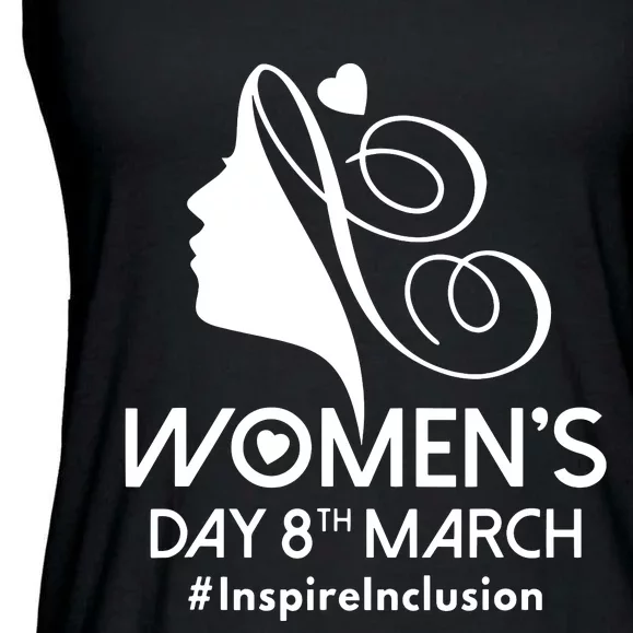 International Women Day 2024 8 March Iwd Inspire Inclusion Ladies Essential Flowy Tank