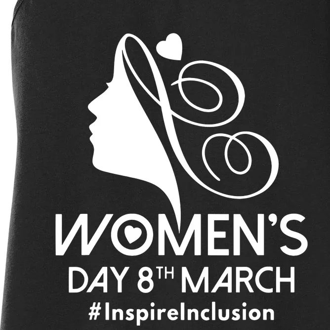 International Women Day 2024 8 March Iwd Inspire Inclusion Women's Racerback Tank