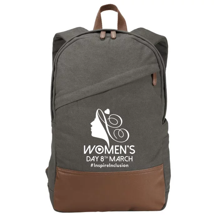 International Women Day 2024 8 March Iwd Inspire Inclusion Cotton Canvas Backpack