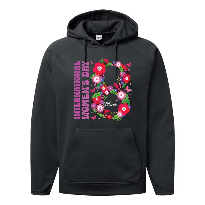 International Women Day 2024 Happy Women Day March 8 2024 Performance Fleece Hoodie