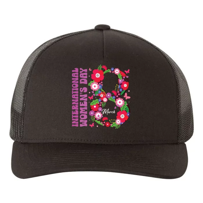 International Women Day 2024 Happy Women Day March 8 2024 Yupoong Adult 5-Panel Trucker Hat