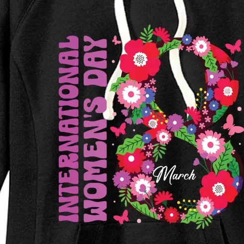 International Women Day 2024 Happy Women Day March 8 2024 Women's Fleece Hoodie