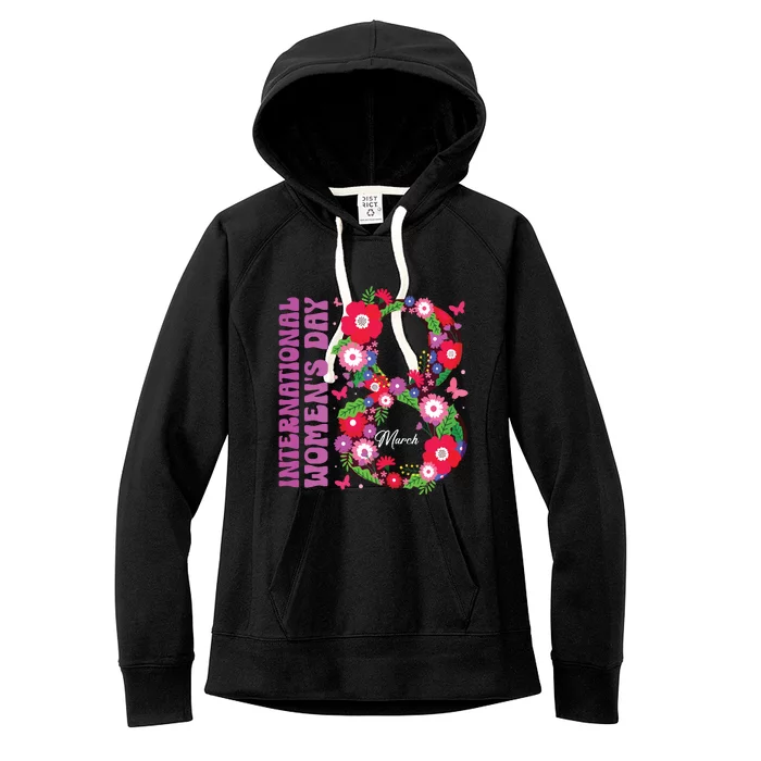 International Women Day 2024 Happy Women Day March 8 2024 Women's Fleece Hoodie