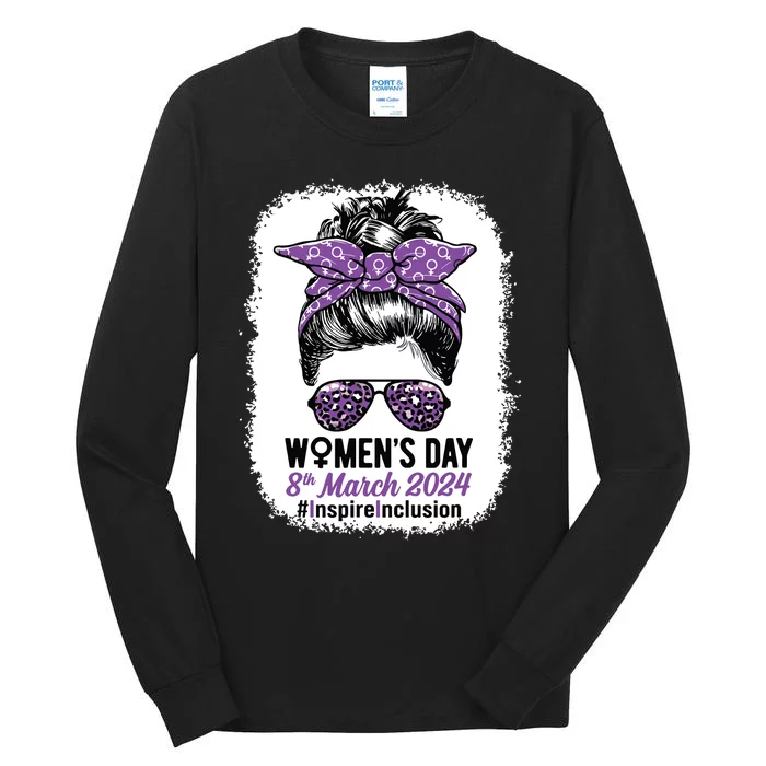 International Women Day 2024 Inspire Inclusion 8 March 24 Tall Long Sleeve T-Shirt